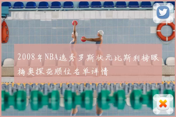 2008年NBA选秀罗斯状元比斯利榜眼梅奥探花顺位名单详情