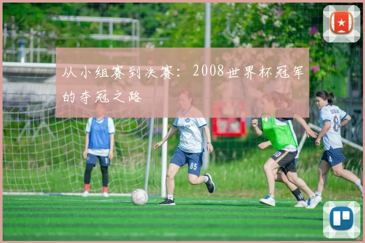 从小组赛到决赛：2008世界杯冠军的夺冠之路