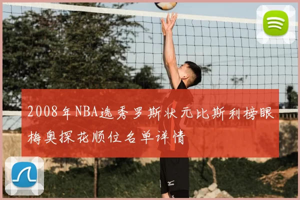 2008年NBA选秀罗斯状元比斯利榜眼梅奥探花顺位名单详情